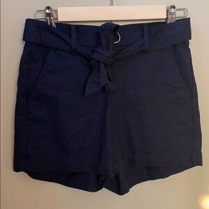 J crew factory Tie-waist short in linen-co…